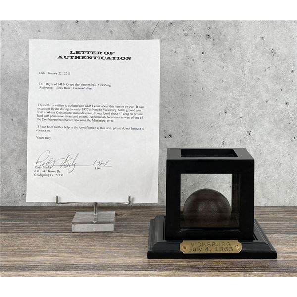 Vicksburg Civil War Grape Shot Cannon Ball