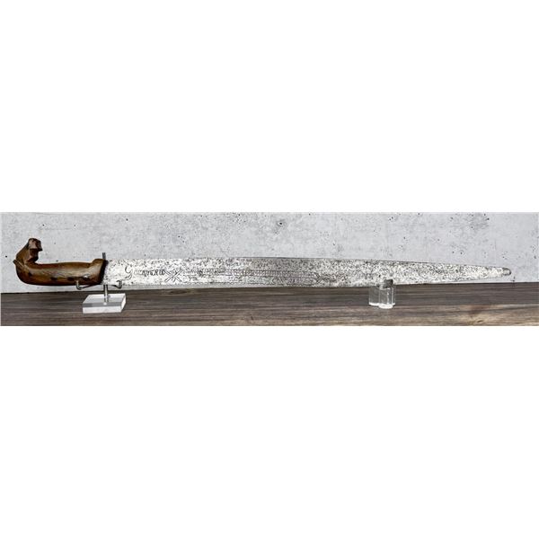 Spanish Colonial Mexican Horn Handle Bolo Sword