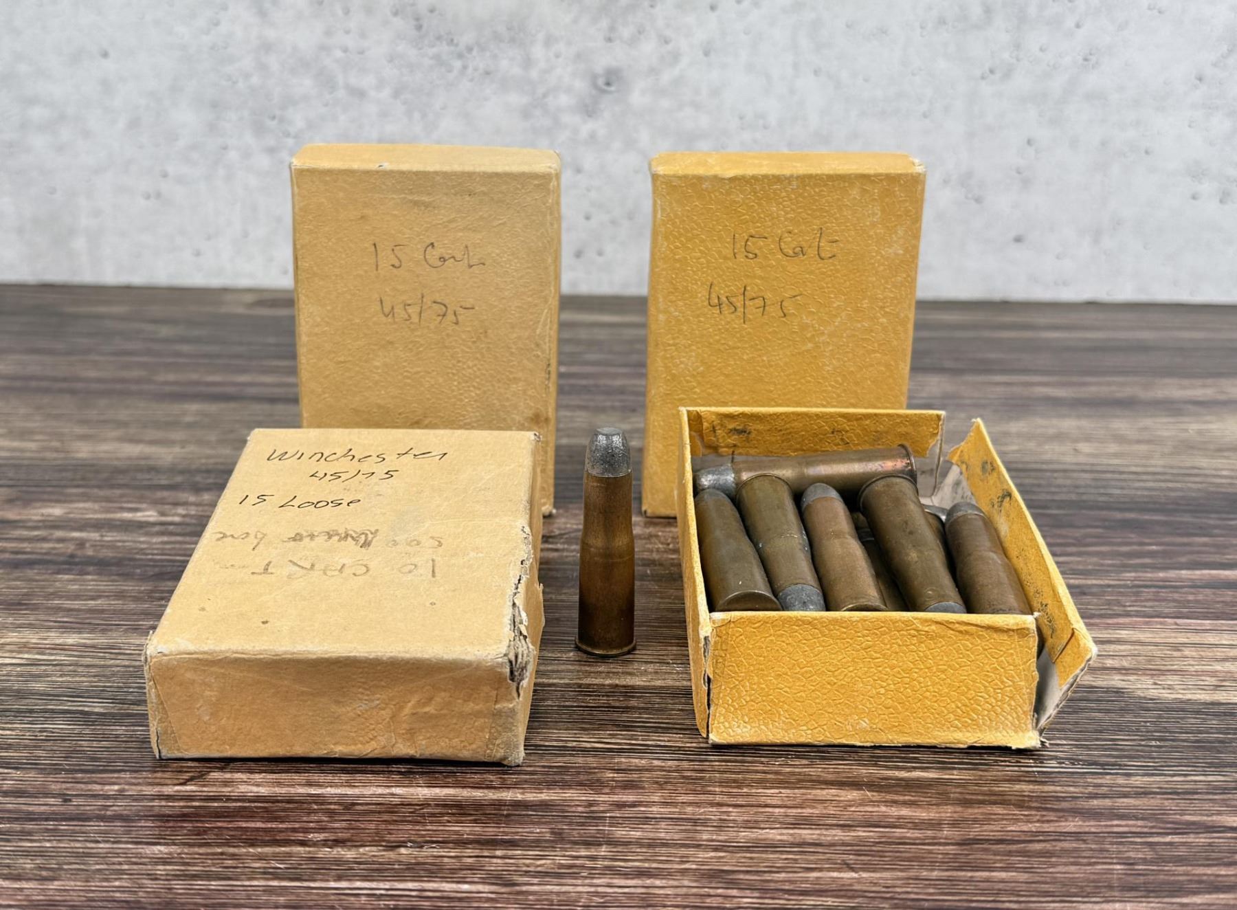 45 Rounds Of Winchester .45-75 Ammo
