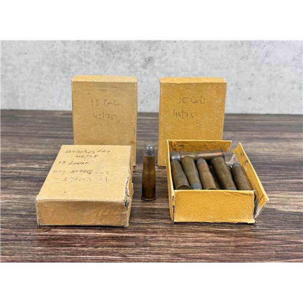 45 Rounds Of Winchester .45-75 Ammo