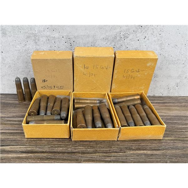 45 Rounds Of Winchester .45-75 Ammo