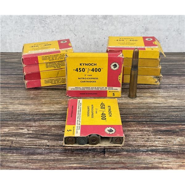 50 Rounds Of Kynoch .450/400 Nitro Express Ammo