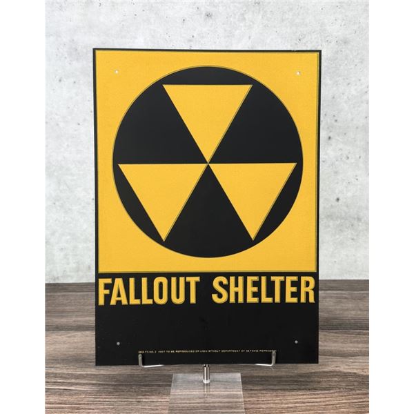 US Department of Defense Fallout Shelter Sign