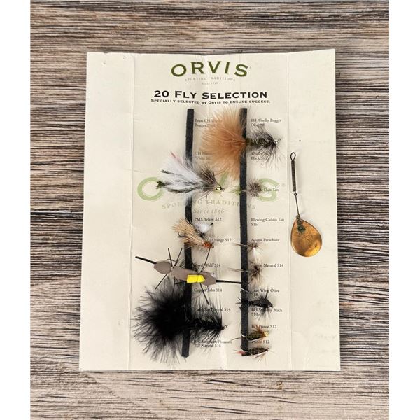 Orvis Fly Fishing Fly Sample Card