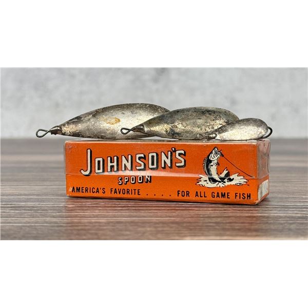 Johnson Spoon Silver Minnow Fishing Lure No. 1110