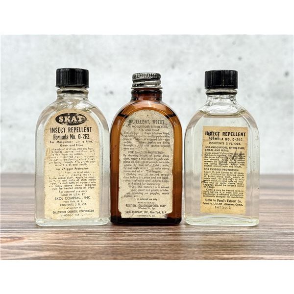 WW2 US Army Tropical Insect Repellent Bottles