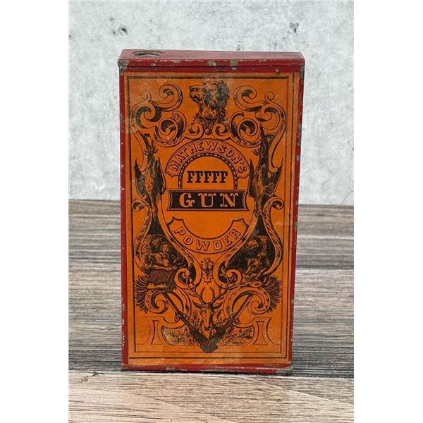 Mathewson's Gun Powder Tin FFFFF