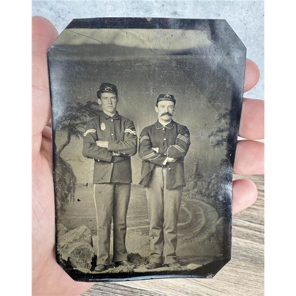 Identified Indian Wars US Infantry Solider Tintype