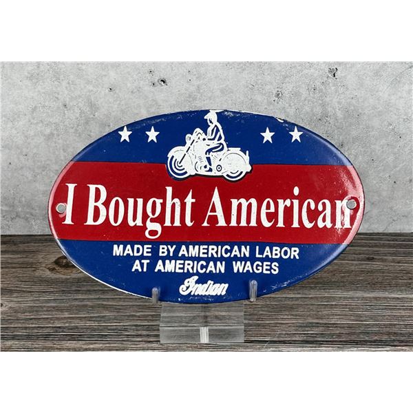 Porcelain Indian Motorcycles Sign