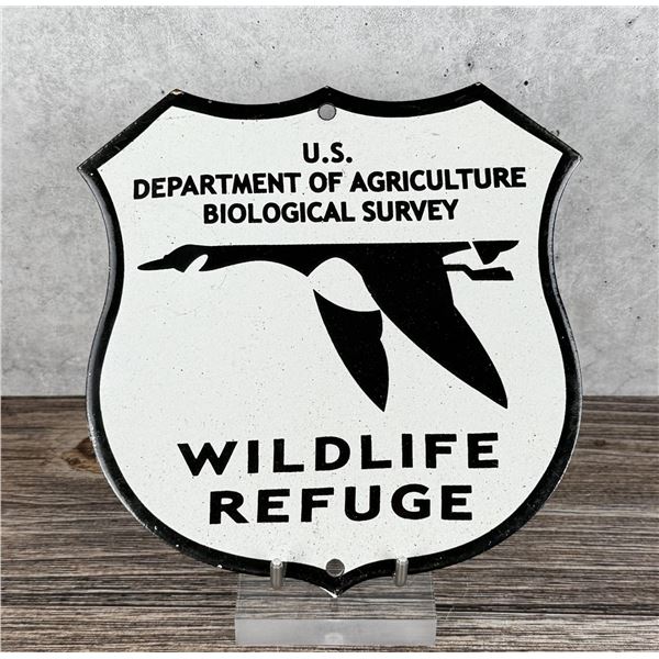 Porcelain National Wildlife Refuge Shield Sign