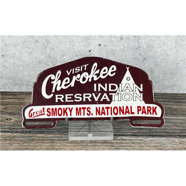Cherokee Indian Reservation License Plate Topper