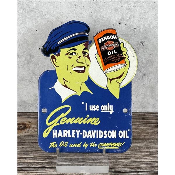 Porcelain Harley Davidson Oil Sign