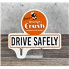 Image 1 : Porcelain Orange Crush License Plate Topper
