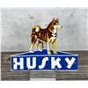 Image 1 : Porcelain Husky Oil Dog Sign