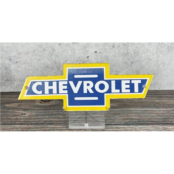 Porcelain Chevrolet Emblem Sign