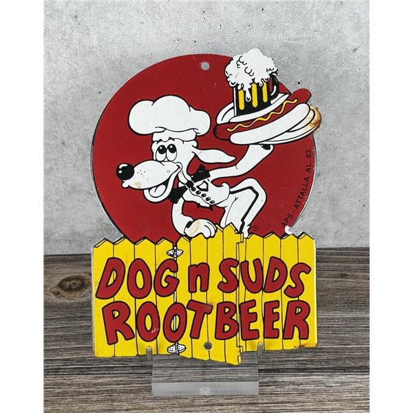 Porcelain Dog N Suds Root Beer Sign