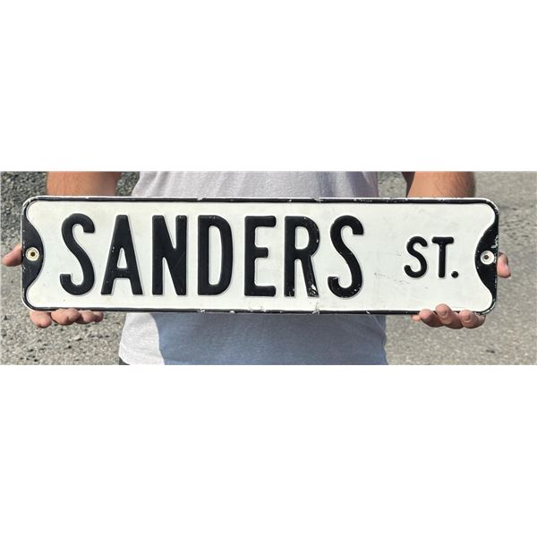 Antique Helena Montana Sanders Street Sign