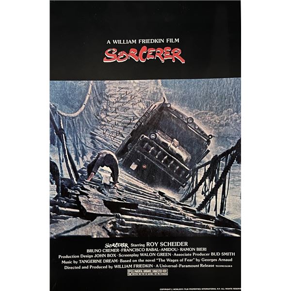 William Friedkin signed Sorcerer movie poster