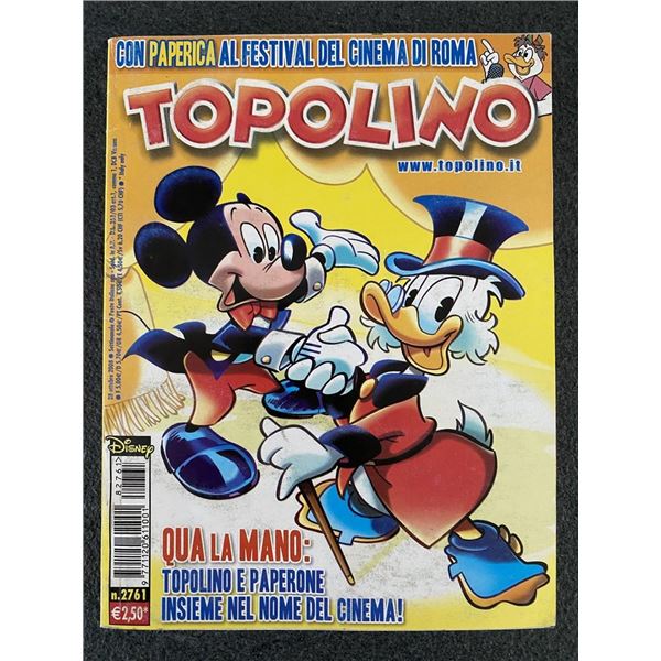 Walt Disney 2008 Topolino Italian Language Comic Magazine