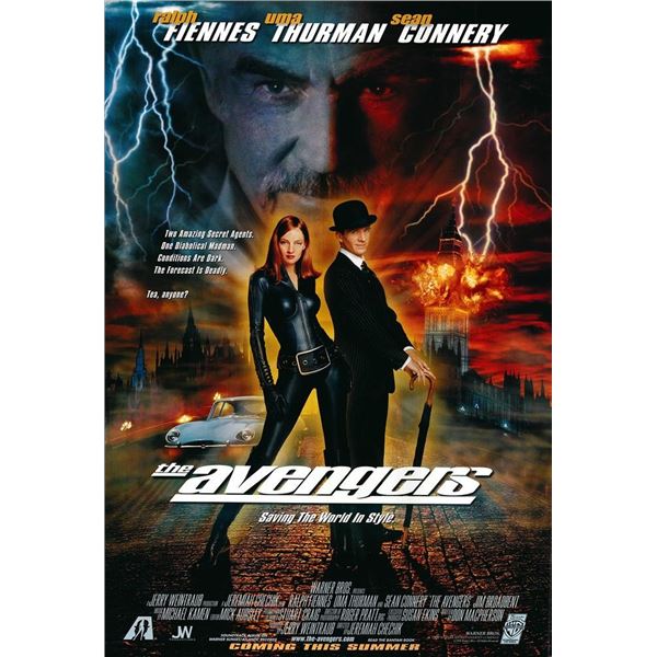 The Avengers  1998 original double-sided movie poster