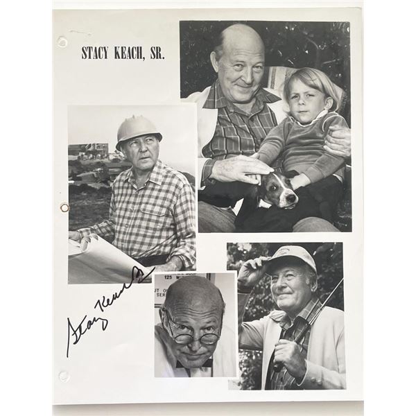 Mike Hammer Stacy Keach Sr. signed photo collage