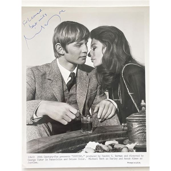 Justine Michael York signed movie photo