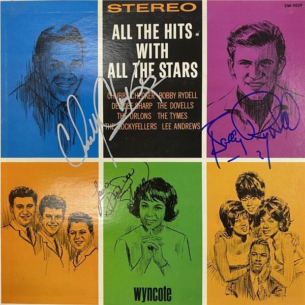 Chubby Checker All The Hits with All The Stars signed album