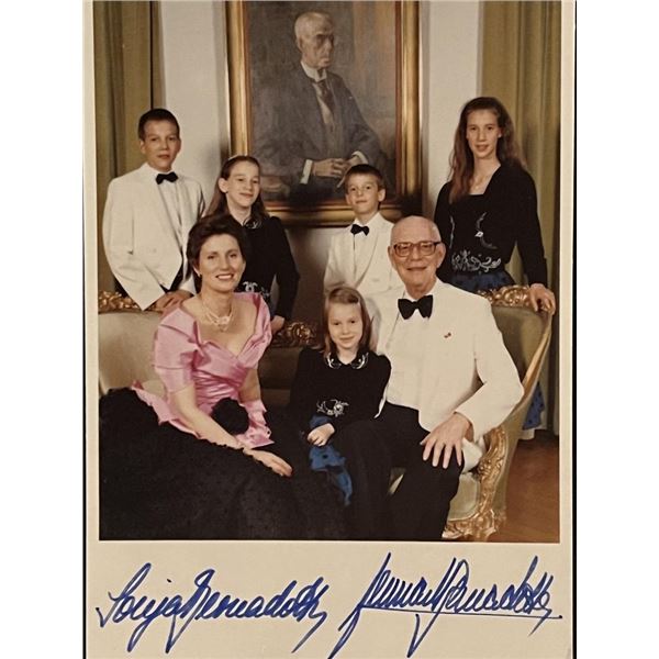 Swedish Prince Lennart Bernadotte and wife Sonja Bernadotte Signed Photo