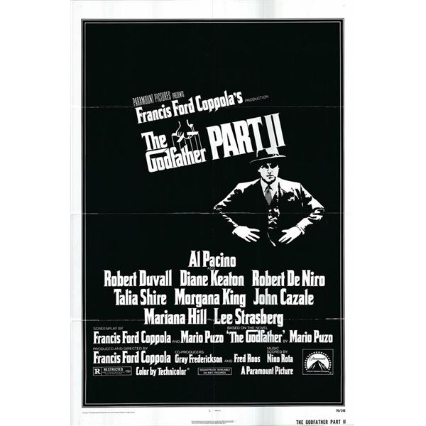 The Godfather Part II Original 1974 Vintage One Sheet Poster