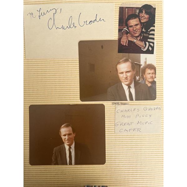 Midnight Run Charles Grodin signed note and photo collage