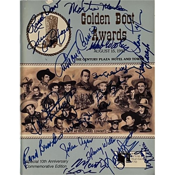 Golden Boot Awards 1992 Program with 25 Original Signatures