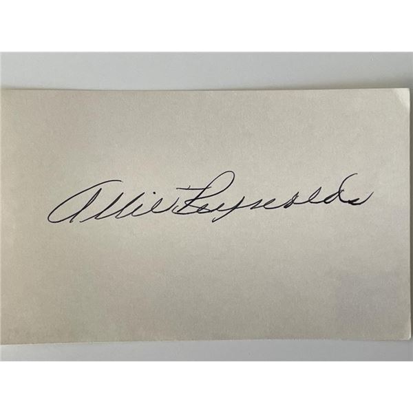 NY Yankees Allie Reynolds original signature