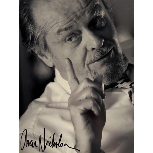 Jack Nicholson facsimile signed photo. 8x10 inches