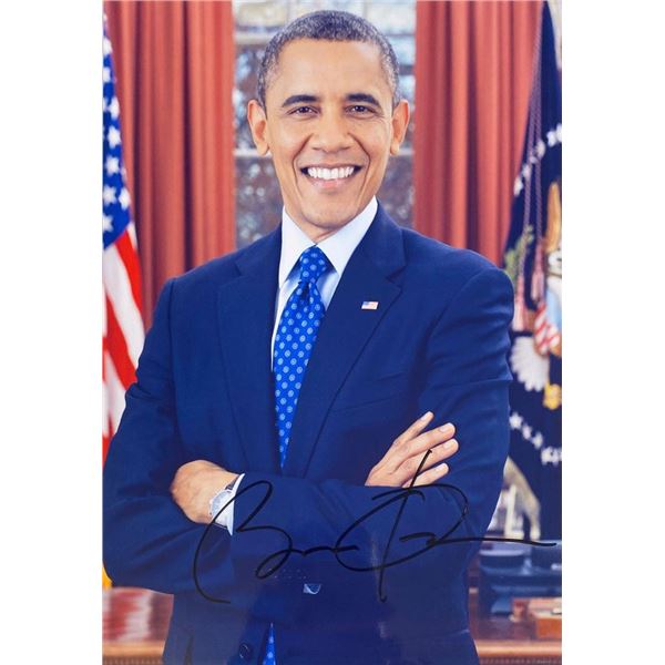 Barack Obama facsimile signed  photo