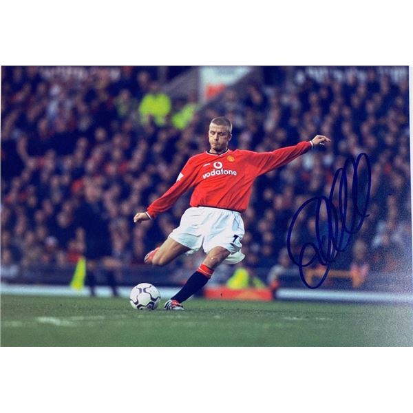 David Beckham facsimile signed  photo