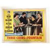 Image 1 : Three Coins in the Fountain original 1954 vintage lobby card