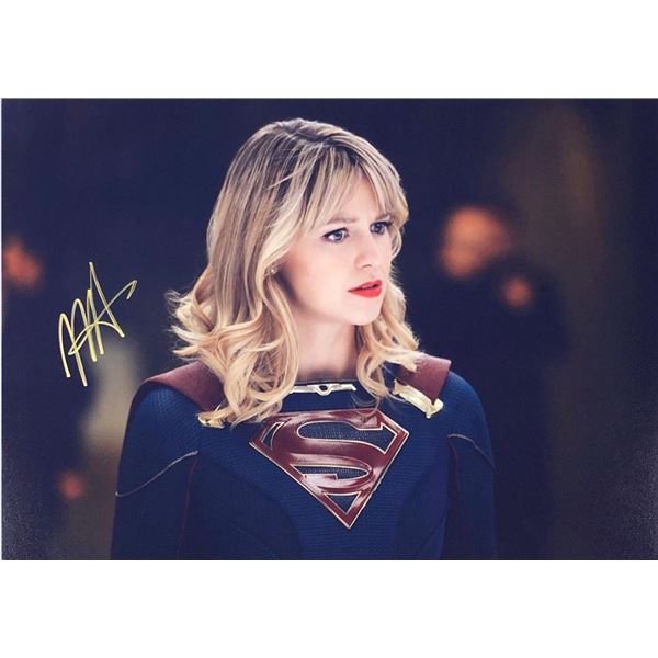 Supergirl Melissa Benoist facsimile signed  photo