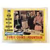 Image 1 : Three Coins in the Fountain original 1954 vintage lobby card