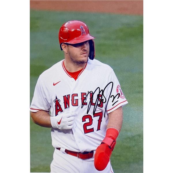 LA Angels Mike Trout facsimile signed  photo