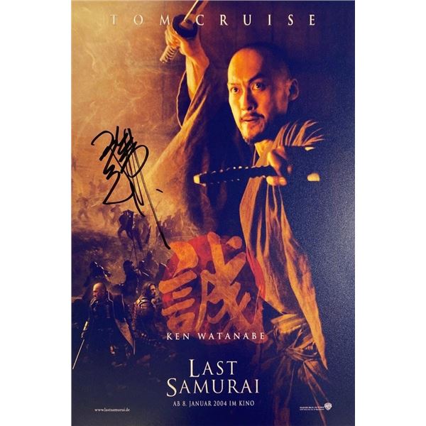 The Last Samurai Ken Watanabe facsimile signed  photo