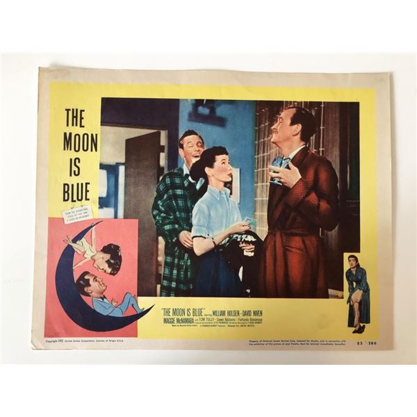 The Moon Is Blue original 1953 vintage lobby card