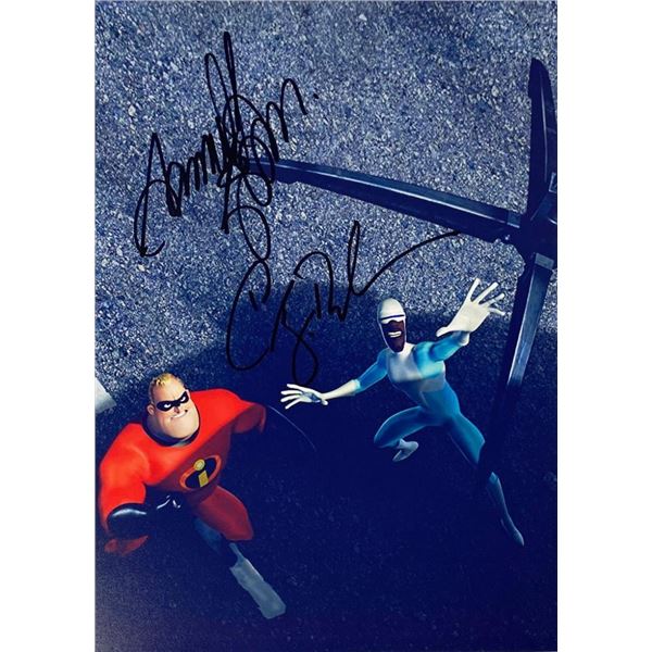 The Incredibles Samuel L. Jackson and Craig T. Nelson facsimile signed movie photo
