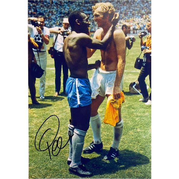 PelÃ© facsimile signed  photo