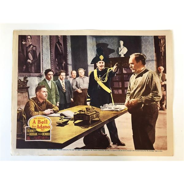 A Bell for Adano original 1945 vintage lobby card
