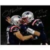 Image 1 : New England Patriots Julian Edelman and Tom Brady facsimile signed  photo