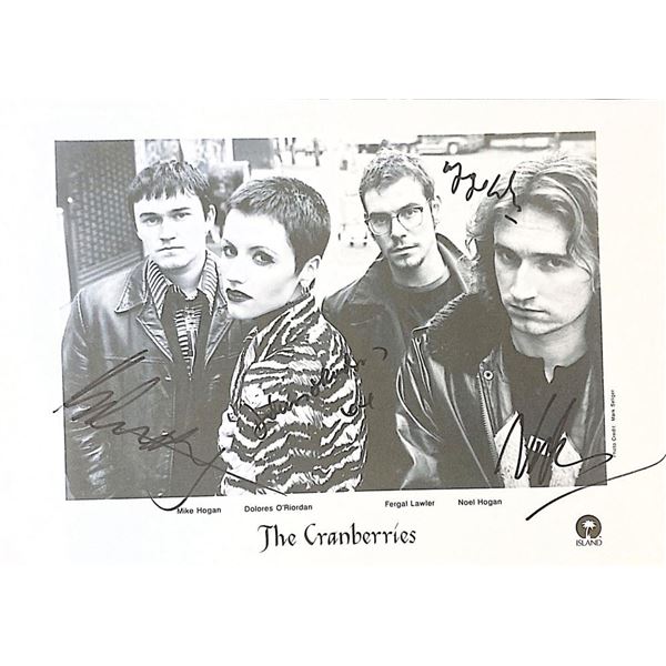 The Cranberries facsimile signed  photo