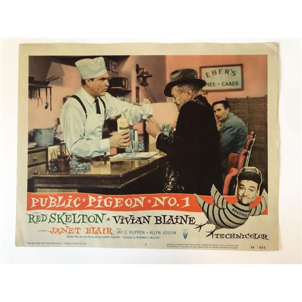 Public Pigeon No. 1  original 1956 vintage lobby card