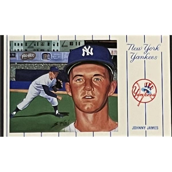 1961 New York Yankees Team Johnny James Postcard Series No.2. Card 11 of 12