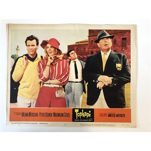 Topkapi  original 1964 vintage lobby card