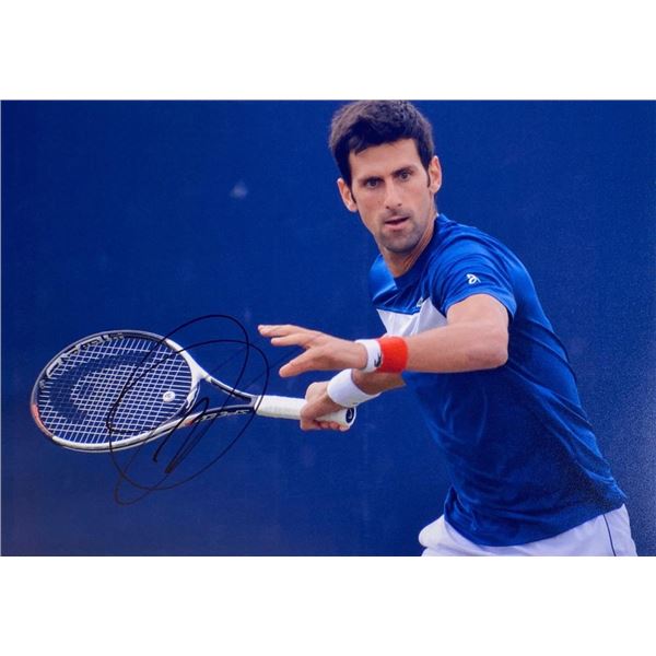 ATP Novak Djokovic facsimile signed  photo